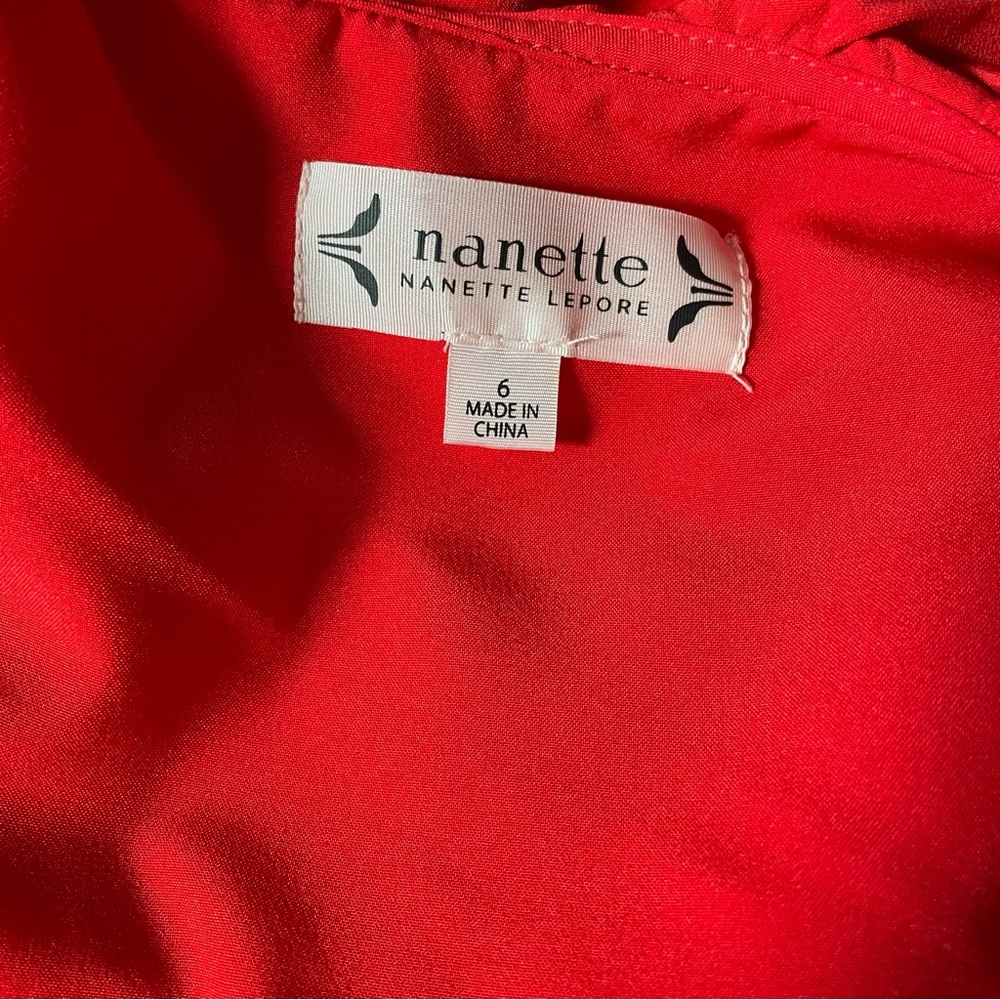 Nanette Lepore Red Ruffle Dress - Picture 9 of 12